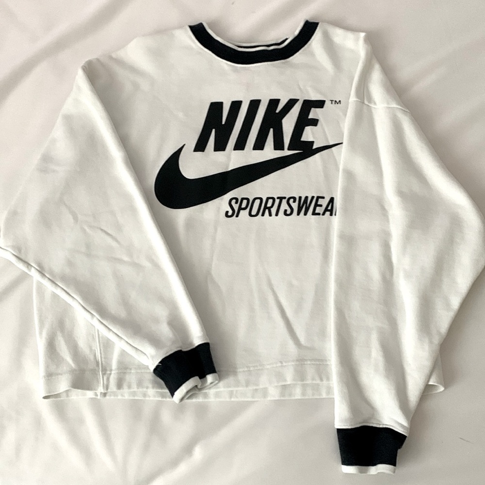 Nike Off White Oversized Crew-Neck Sweatshirt